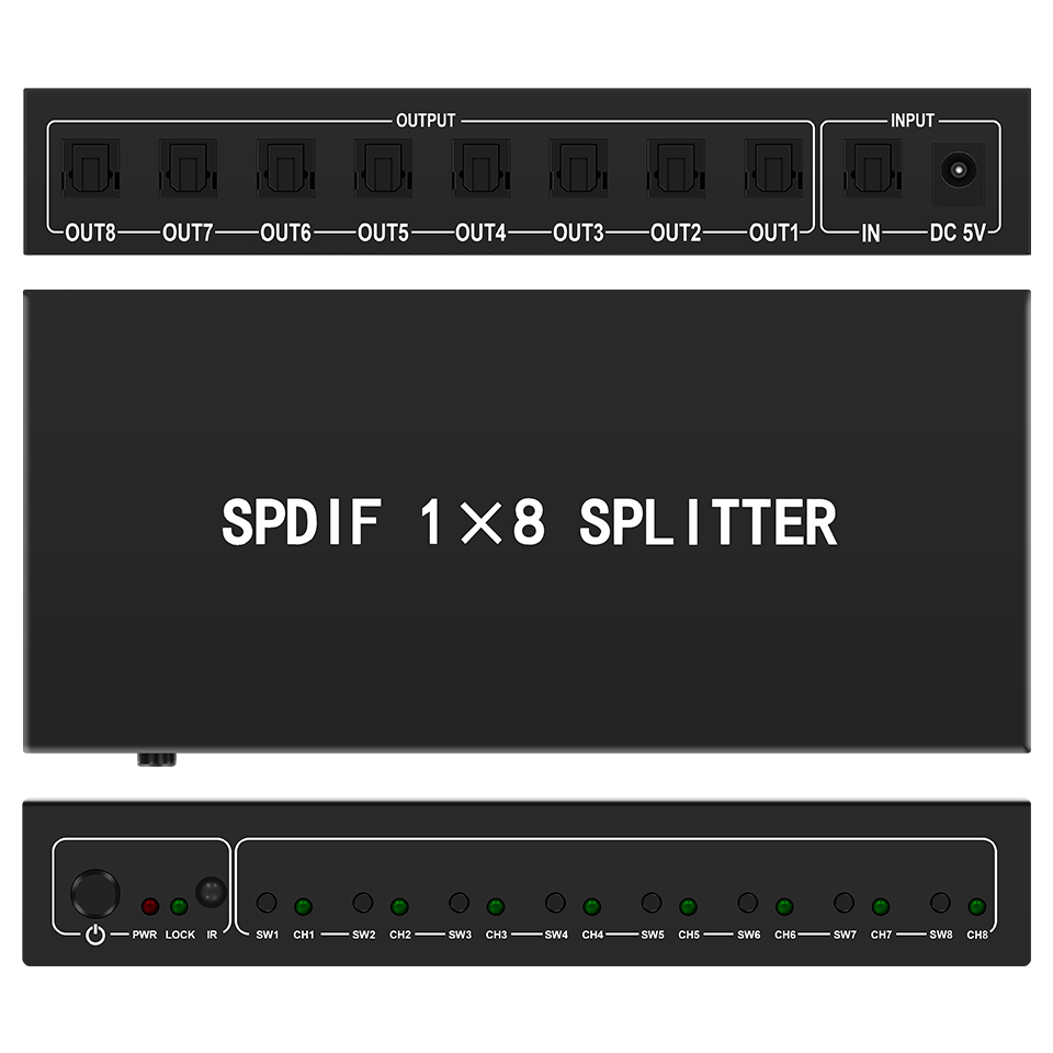 Home Cinema Unit - Répartiteur Audio optique, répartiteur numérique Toslink