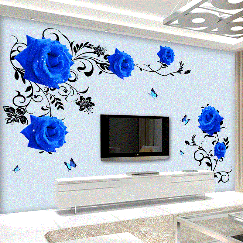 Autocollants muraux de fleurs  - Home Cinema Wall avis et prix