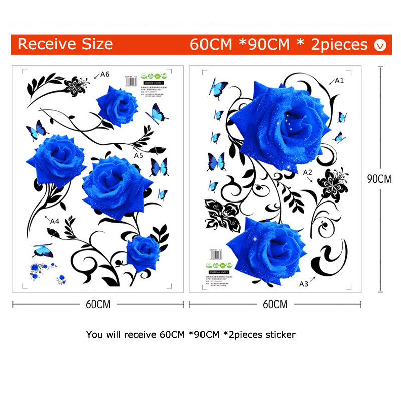 Autocollants muraux de fleurs  - Home Cinema Wall avis et prix