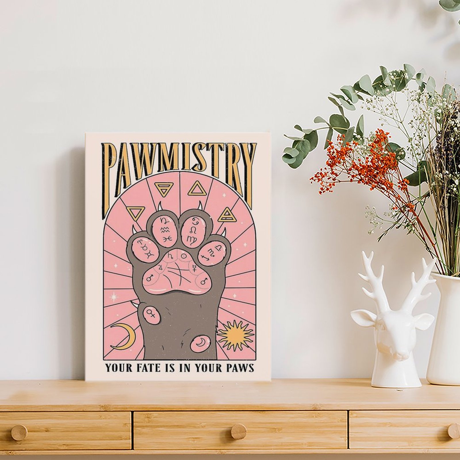 Pawmistry toile peinture affic - Home Cinema Wall avis et prix