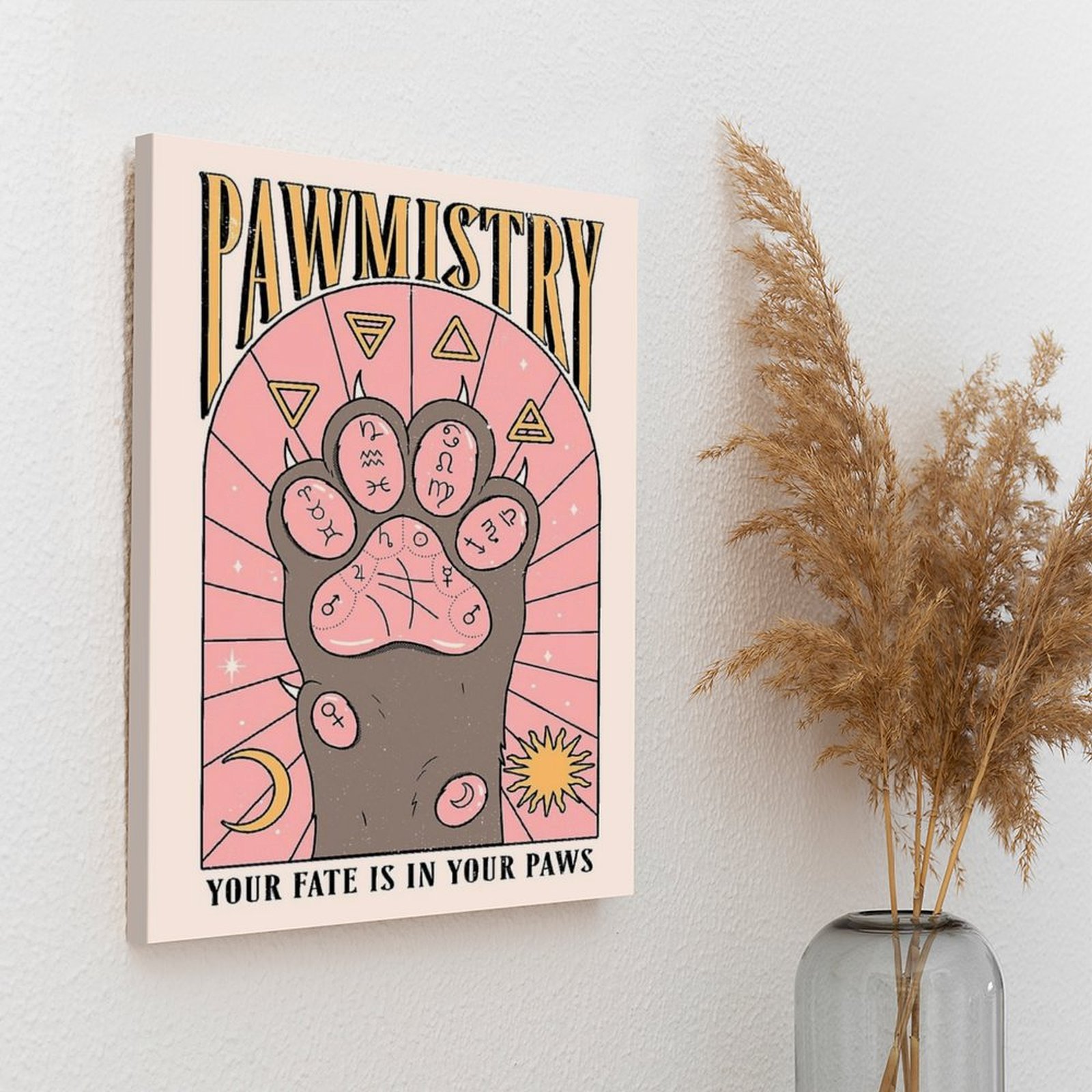 Pawmistry toile peinture affic - Home Cinema Wall avis et prix